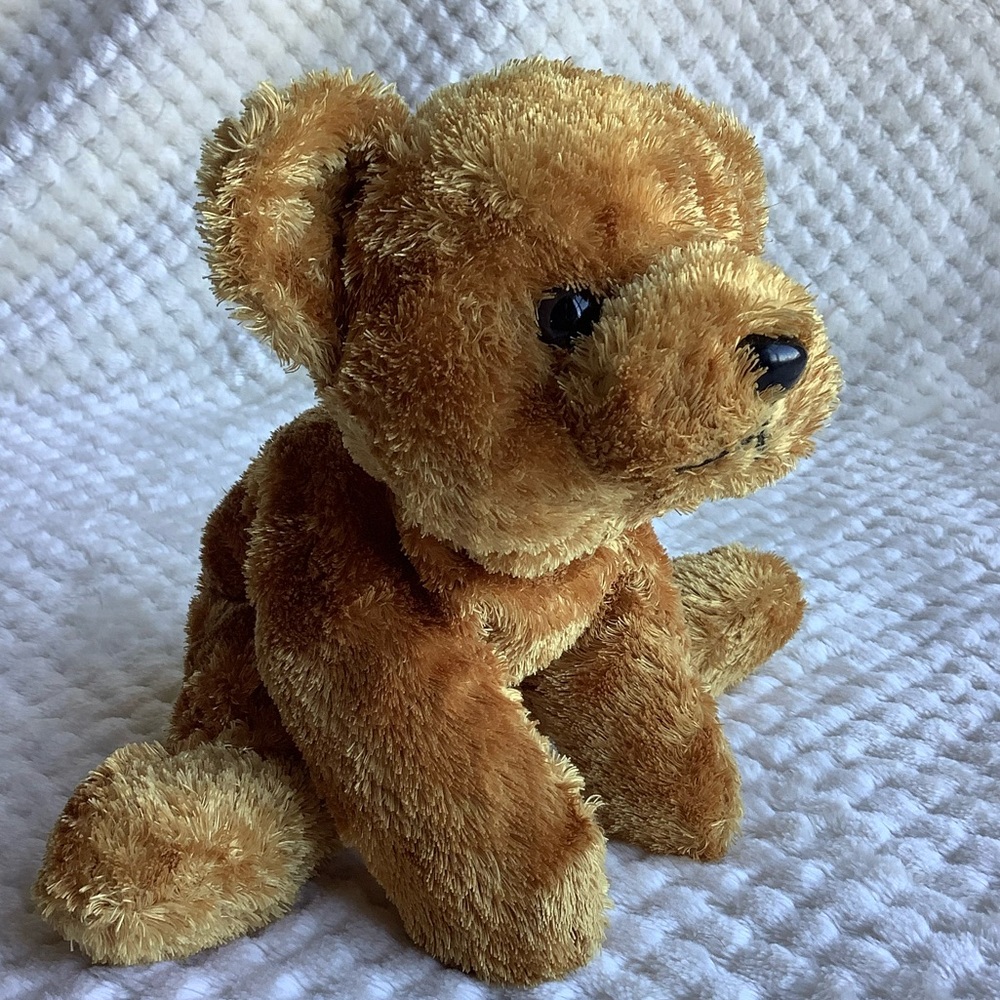 Russ Berrie Plush Bean Bag Rumbles Bear Stuffed Animal Toy